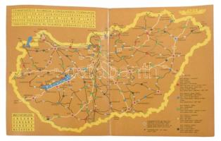 ca 1970 2 db ÁFOR térkép Kis és nagy méret