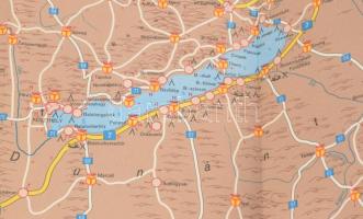 ca 1970 2 db ÁFOR térkép Kis és nagy méret