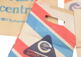 ca 1960 4 db reklámos papírzacskó