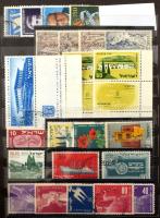 Izrael kis tétel 8 lapos közepes berakóban / Israel small lot in medium stockbook