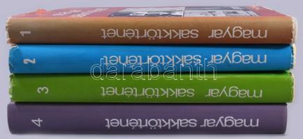 Magyar sakktörténet 1-4. kötet. (Teljes!) Szerk.: Barcza Gedeon, Földeák Árpád. Bp., 1975-1989, Spor...