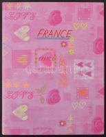 Franciaország összeállítás 12 lapos A4-es berakóban, jobb kiadásokkal / France lot in stockbook with...