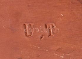 Dante Alighieri terrakotta mellszobra. cca 1905 UT jelzéssel. A munka feltehetően az L. Galli &a...