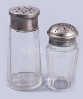 Antik porcukorszóró és kakaószóró, m: 13 cm alatt