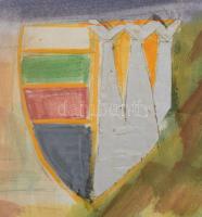 Pósfainé L. Kovács Júlia (1935-): Földanya "Gea" (Ajkai részlet járókelőkkel). Vegyes tech...