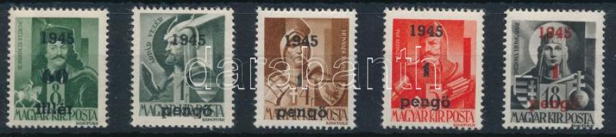 Nagyvárad I. 1945 5 klf bélyeg Signed: Bodor