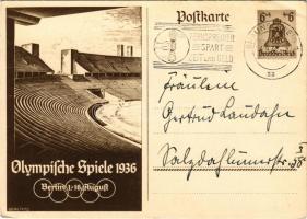 1936 Olympische Spiele, Berlin / 1936. évi nyári olimpiai játékok / 1936 Summer Olympics in Berlin; 6+4 Ga. s: Georg Fritz + So. Stpl. (EB)