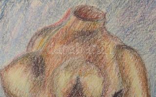 Pósfainé L. Kovács Júlia (1935-): "Ilyenek a nők". Pasztell, papír, jelzett. Paszpartuban....