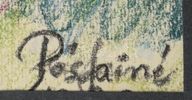 Pósfainé L. Kovács Júlia (1935-): "Ilyenek a nők". Pasztell, papír, jelzett. Paszpartuban....