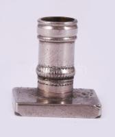 Monogramos pecsételő, ezüstözött réz