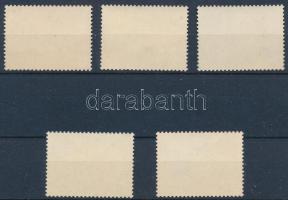 1960 Sertések sor / set Mi 546-550 (Mi EUR 350.-) (kisebb gumihibák / small gum disturbances)