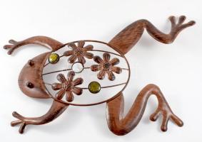 Fémlemez béka dísz, 36x25 cm