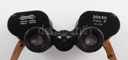 Ofotert japán 20x50 távcső, bőr tokjában