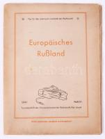 1941 Wehrmacht Europaischen Russland. Nur für den Gebrauch innerhalb der Wehrmacht. Katonai térkép. 80x55 cm