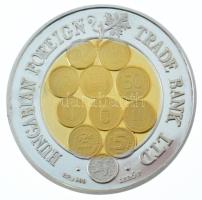 Lebó Ferenc (1960-) 1997. "MKB - Magyar Külkereskedelmi Bank Rt." jelzett Ag emlékérem dís...