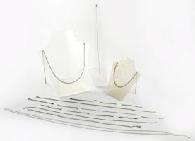 Zömmel ezüst (Ag) láncdarab tétel, 31g