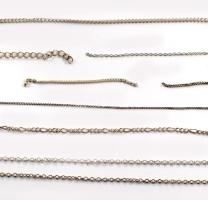 Zömmel ezüst (Ag) láncdarab tétel, 31g