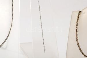 Zömmel ezüst (Ag) láncdarab tétel, 31g