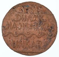 1992. "Dimák Hajnalka - Unkari" kétoldalas, öntött bronz emlékérem (50mm) T:XF,VF, patina