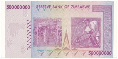 Zimbabwe 2008. 500.000.000D T:XF
Zimbabwe 2008. 500.000.000 Dollars C:XF