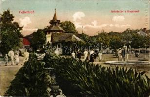 Félixfürdő, Baile Felix; park és főforrás. Singer Ferenc kiadása / park and main spring well (EK)