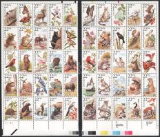 1987 Élővilág - Állatok sor 2 db 25-ös fél ívben Mi 1883-1932