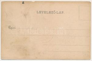 Nagyszalonta, Salonta; Nemzeti szálloda, zsinagóga. Reich Jakab kiadása / hotel, synagogue (b)