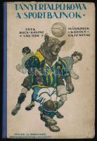 Bocs Bálint (Sas Ede): Tányértalpú koma, a sportbajnok. Mühlbeck Károly rajzaival. Bp., [1924], Singer és Wolfner, 155+(5) p. Kiadói illusztrált félvászon-kötés, kissé viseltes borítóval, a hátsó kötéstáblán törésnyomokkal.