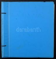2011-2014 Magyar előnyomott album filázva, kék borítóval (benne 40 fénymásolt lap)