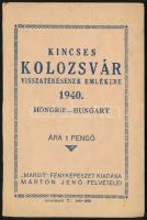 Kolozsvár, Cluj; Kincses Kolozsvár visszatérésnek emlékére 1940. Margit fényképészet kiadása, Márton Jenő felvételei - 20 képes leporello / leporello with 20 pictures