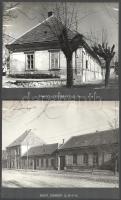 cca 1950-1960 Mór és környékéről készült fotók, 20 db, kartonlapokra ragasztva, feliratozva, vegyes ...