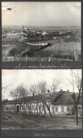 cca 1950-1960 Mór és környékéről készült fotók, 20 db, kartonlapokra ragasztva, feliratozva, vegyes ...