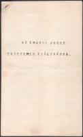 1954 Az Emberi Jogok Egyetemes Kiáltványa magyar kiadás a budapesti amerikai nagykövetség kiadásában szamizdat. 10 p.