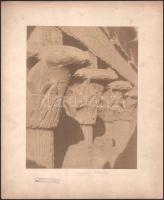 cca 1900 Esnai templom, kartonra kasírozott, feliratozott fotó, 26×21 cm