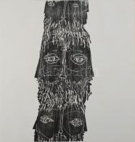 Willand, Detlef (1935-2022): Évtized, tíz pillanat (Dekade, zehn Augenblicke). 10 db fametszet, papír, jelzés nélkül. Galerie im Unteren Tor, Bietigheim kiadása. Kiadói paíprborítóba, kísérőszöveggel. 52,5×50 cm