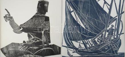 Willand, Detlef (1935-2022): Évtized, tíz pillanat (Dekade, zehn Augenblicke). 10 db fametszet, papí...