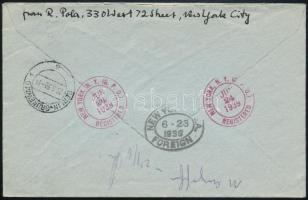 1939 Ajánlott légi levél Németországba / Registered airmail cover to Germany "NORTHERN TRANS-AT...