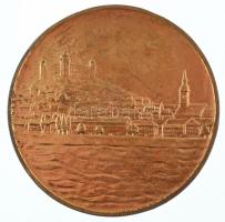 Szlovákia 1966. "Az Igazság Nagydíja - Pozsony" kétoldalas, aranyozott bronz díjérem (60mm...
