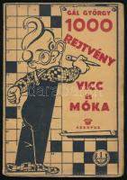 Gál György: 1000 rejtvény, vicc és móka. Aesopus rejtvénykönyv. Szűr-Szabó József rajzaival. Bp., 1941, Aesopus, 128 p. Kiadói papírkötés, széteső állapotban.