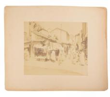 cca 1900 Biskra, Algéria, kartonra kasírozott, feliratozott fotó, 21×27 cm