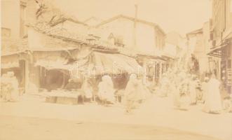 cca 1900 Biskra, Algéria, kartonra kasírozott, feliratozott fotó, 21×27 cm