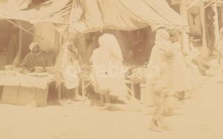 cca 1900 Biskra, Algéria, kartonra kasírozott, feliratozott fotó, 21×27 cm