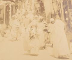 cca 1900 Biskra, Algéria, kartonra kasírozott, feliratozott fotó, 21×27 cm