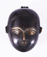 A Gauri indiai istenséget ábrázoló Parvati (Durgá) bronz szelence 9 cm