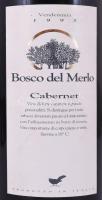 1995 Bosco del Merlo Cabernet bontatlan palack francia vörösbor számozott 12%