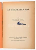 4 db Ady Endrével kapcsolatos kiadvány (közte egy kolligátum), változó állapotban
