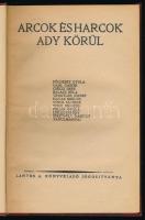 Földessy Gyula et al.: Arcok és harcok Ady körül. (Bp.), é.n., Lantos A., 136 p. Átkötött félvászon-kötésben, kopottas gerinccel, az első lapon (tartalomjegyzék) kivágásból eredő hiánnyal.