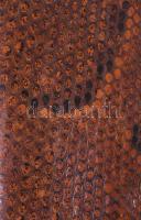 Kígyóbőr színháti táska, clutch 27x12 cm