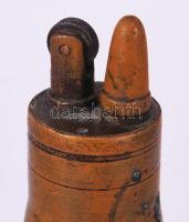 Lőszerhüvely öngyújtó réz 18 cm