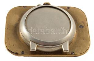 Longines art deco ébresztőóra. Kézi felhúzós, Cal 1965 szerkezet, működik 8x6 cm 4035335 sorszám. Eg...